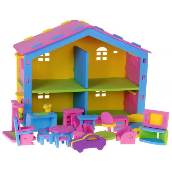 3D lėlių namelis su baldeliais  "Puzzle "